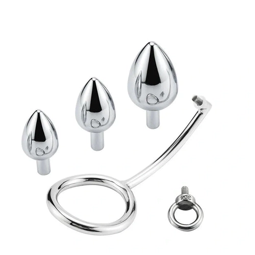 Anal Cock Steel 4663 Hook Ring with DiscreetChoice Set Stainless 0815